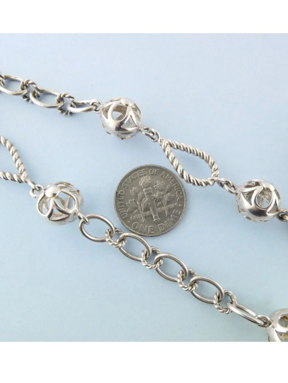 Sterling Silver Fancy Ornate 32